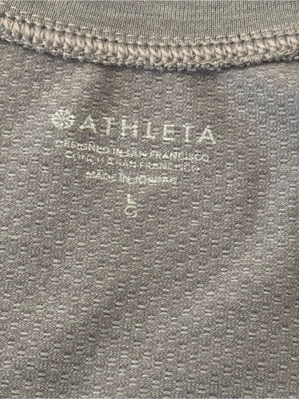 Athleta Grey Racerback Performance Tank - Large - Picture 2 of 6